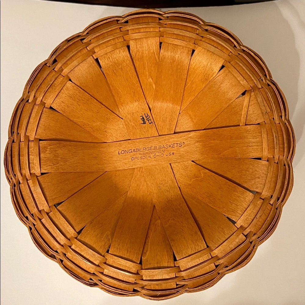 Longaberger Orange Woven Basket - Picture 4 of 5